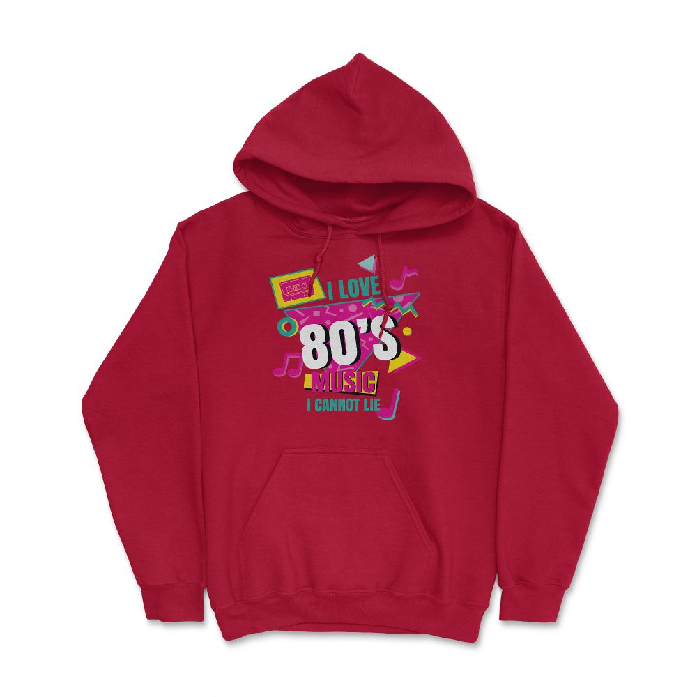 I Love 80’s Music I cannot Lie Retro Eighties Style Lover design - Red