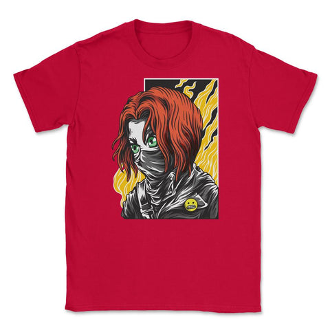 Chica Anime Peliroja Unisex T-Shirt - Red