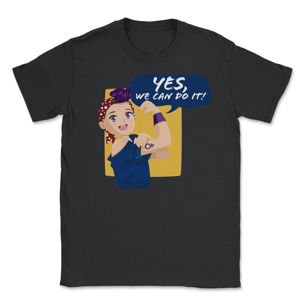 Yes, we can do it! Anime Teen Unisex T-Shirt - Black