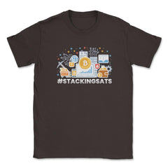 #StackingSats Bitcoin Blockchain Cryptocurrency For Fans design - Brown