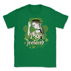 I love Ireland Woman Saint Patricks Day Celebratio Unisex T-Shirt - Green