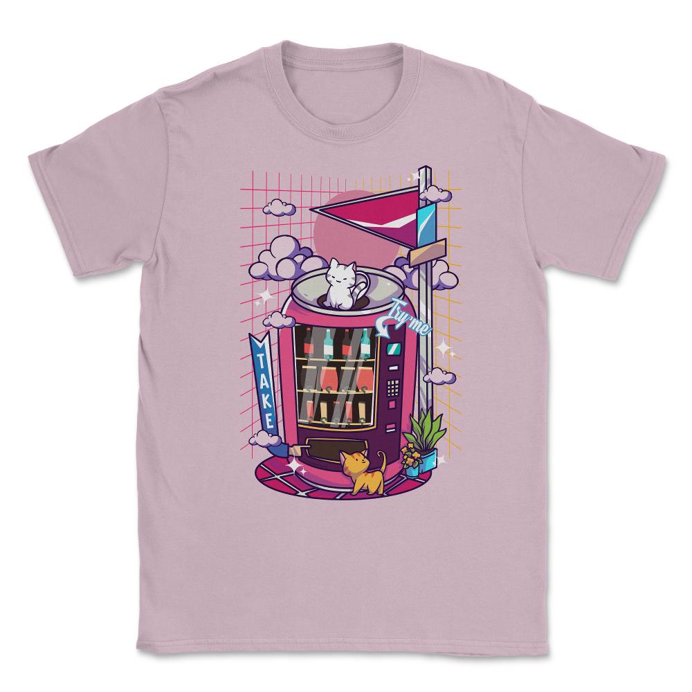 Isometric Can Vending Machine & Kawaii Kittens Pastel print Unisex - Light Pink