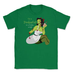 I'm a Zombie Girl Halloween costume T-Shirt Tee Unisex T-Shirt - Green