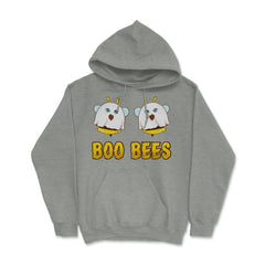 Boo Bees Halloween Ghost Bees Characters Funny Hoodie - Grey Heather