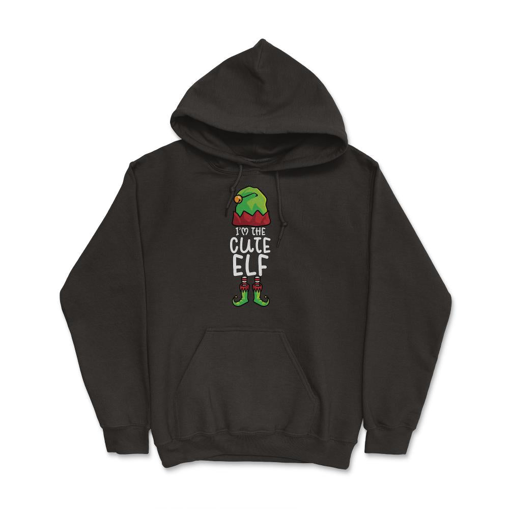 I'm The Cute Elf Costume Funny Matching Xmas product - Hoodie - Black