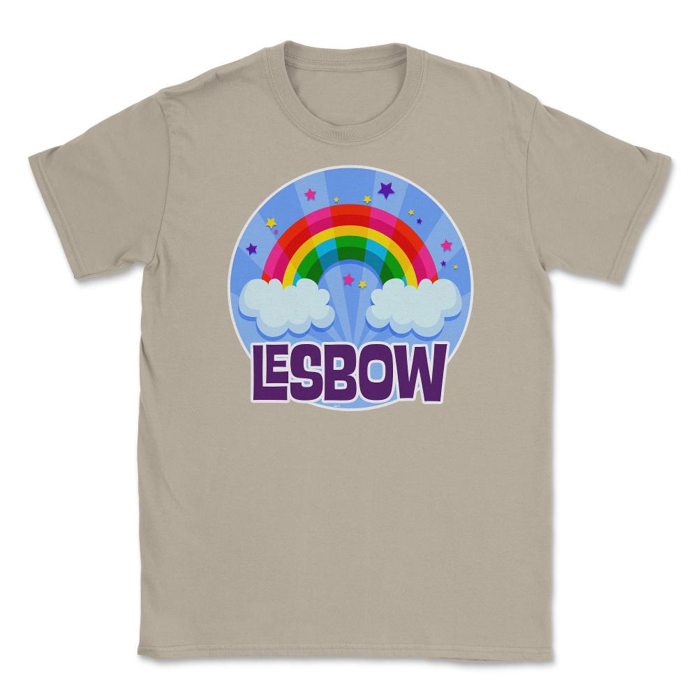 Lesbow Rainbow Colorful Gay Pride Month t-shirt Shirt Tee Gift Unisex - Cream
