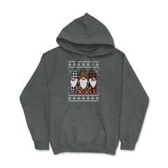 Christmas Gnomes Ugly XMAS design style Funny product Hoodie - Dark Grey Heather