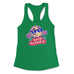 Stay Single Funny Anti-Valentines Day Smiley Icon product Women's - Kelly Green