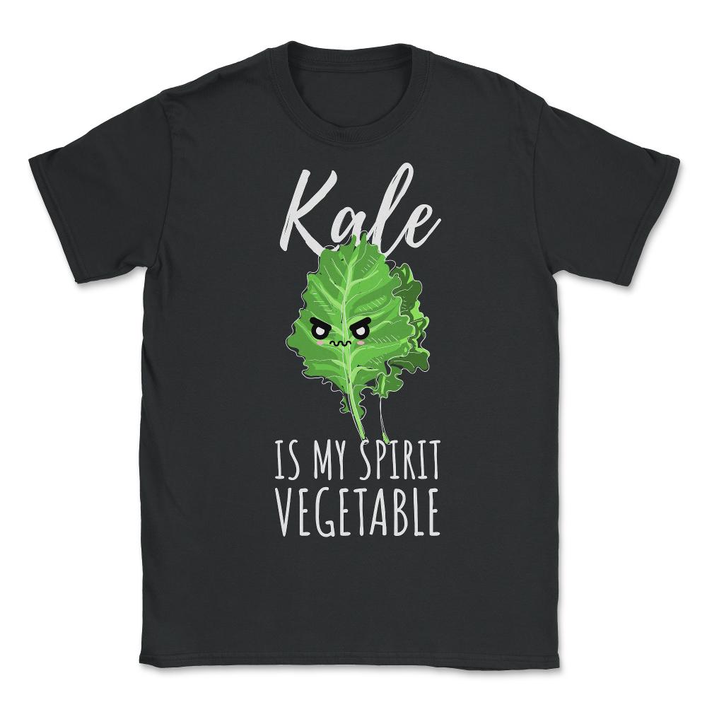 Kale is My Spirit Vegetable Funny Humor print - Unisex T-Shirt - Black