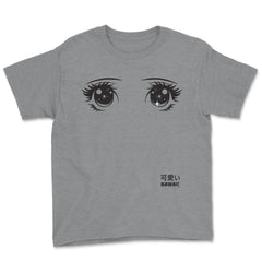 Anime Kawai! Eyes T-Shirt Gifts Shirt  Youth Tee - Grey Heather