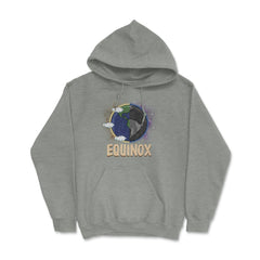 March Equinox on Earth Day & Night Cool Gift print Hoodie - Grey Heather