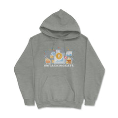 #StackingSats Bitcoin Blockchain Cryptocurrency For Fans design Hoodie - Grey Heather