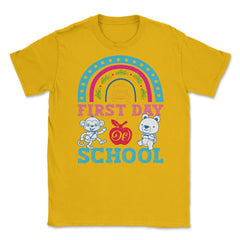 Welcome Back To School First Day of School Teachers & Kids print - Gold