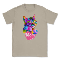 Cat Mom Heart Unisex T-Shirt - Cream