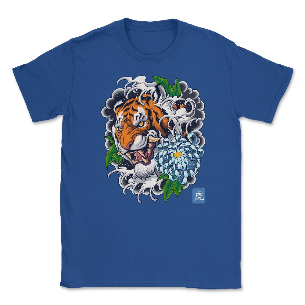 Year of the Tiger Retro Vintage Tattoo Style Art graphic Unisex - Royal Blue