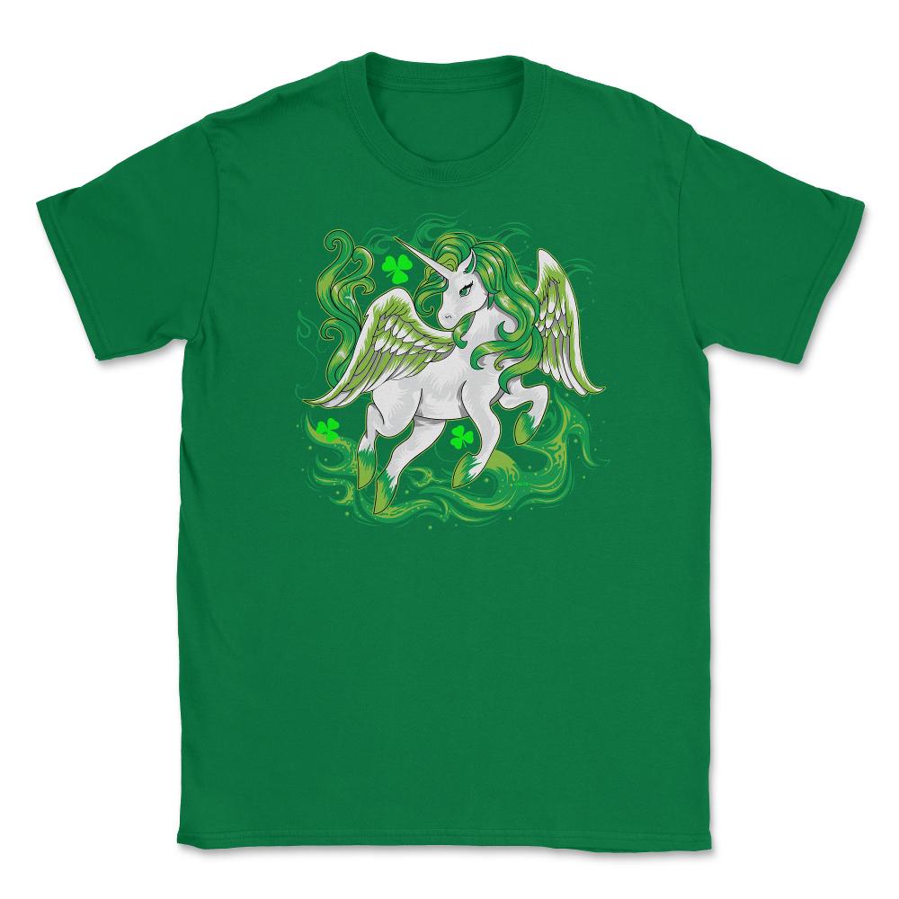 Irish Unicorn Saint Patrick Day Unisex T-Shirt - Green
