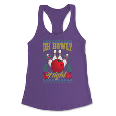 Oh Bowly Night Bowling Ugly Christmas design Style product Women's - Purple