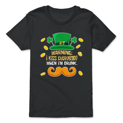 Warning I Kiss Everybody When I’m Drunk St Patty’s Meme product - Premium Youth Tee - Black