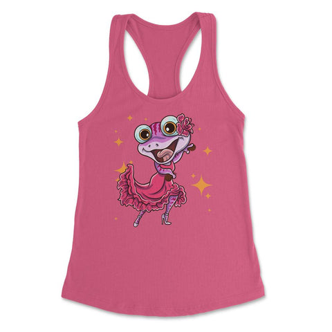 Flamenco Dancer Funny Salamander & Castanets SpanishFolklore design - Hot Pink