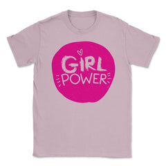 Girl Power Words t-shirt Feminism Shirt Top Tee Gift (2) Unisex - Light Pink