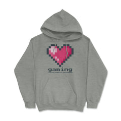 Love Gaming and so does my Boyfriend Hoodie - Grey Heather