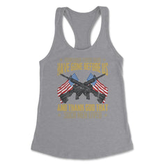 Remember Those Who Have Gone Before Us Memorial Day US Flag graphic - Heather Grey