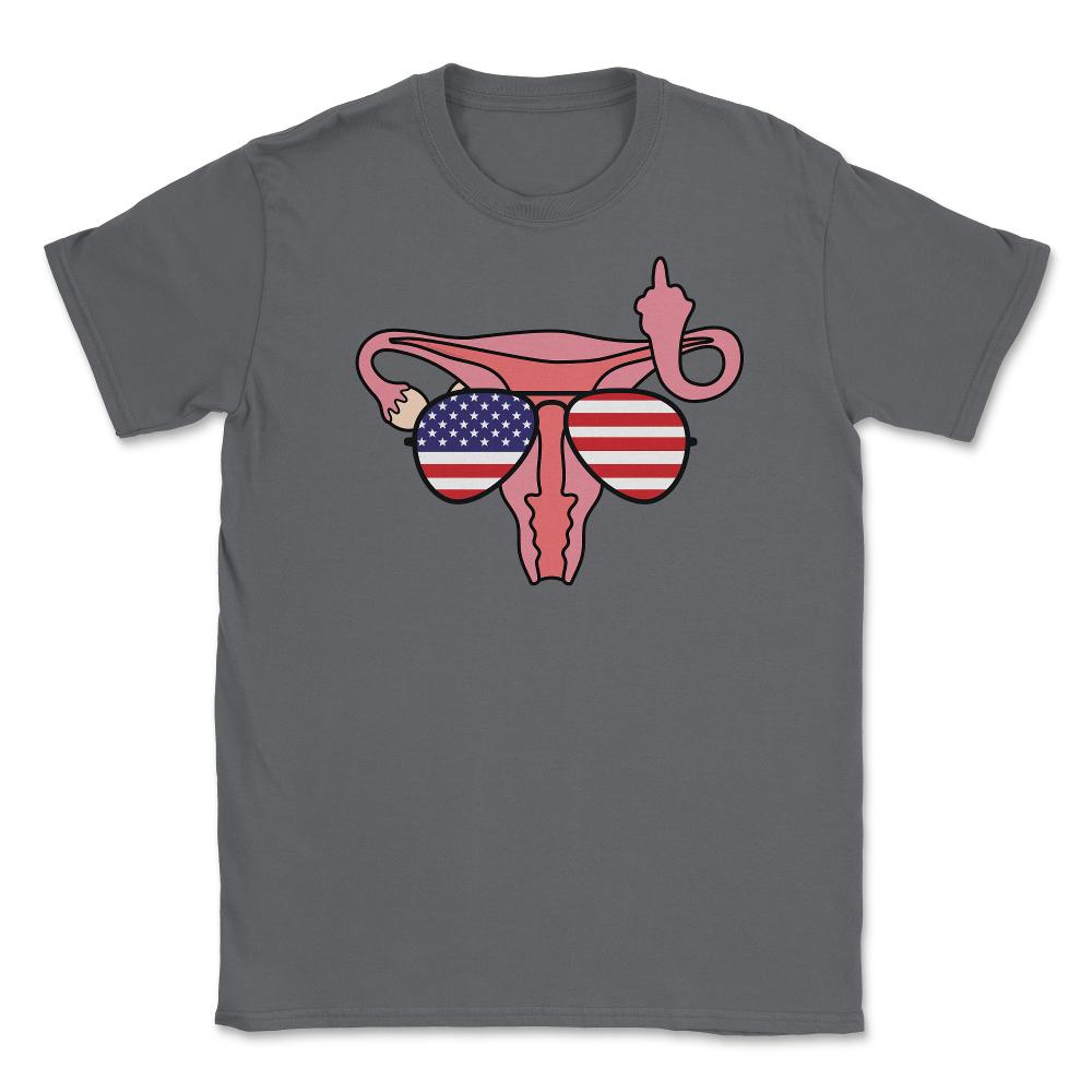 Patriotic Uterus My Body My Choice Women’s Rights Feminist design - Smoke Grey