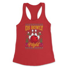 Oh Bowly Night Bowling Ugly Christmas design Style product Women's - Red