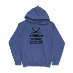 Funny Fishing Solves Most Of My Problems Hunting Humor graphic Hoodie - Royal Blue