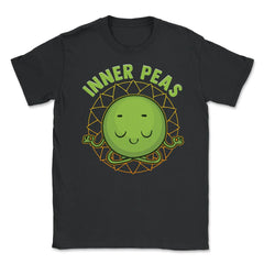Inner Peas Funny Inner Peace Foodie Pun Meme design Unisex T-Shirt - Black