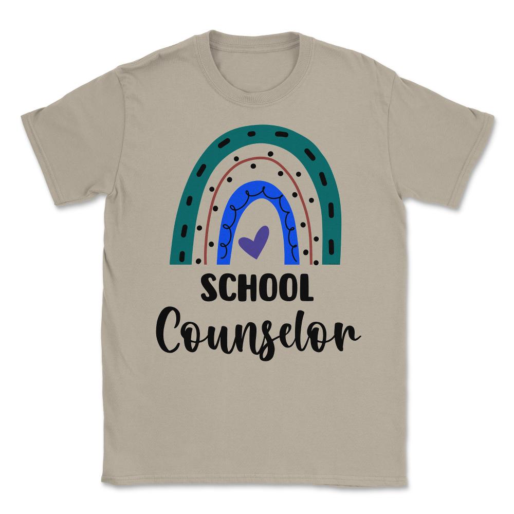 School Counselor Cute Rainbow Colorful Career Profession graphic - Cream