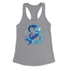 Aquarius Zodiac Sign Water Bearer Anime Mermaid design Women's - Heather Grey