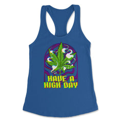 Funny Marijuana Have A High Day Cannabis Weed Vaporwave product - Royal