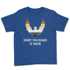Sorry This Beard is Taken Bear Brotherhood Flag Funny Gay product - Royal Blue