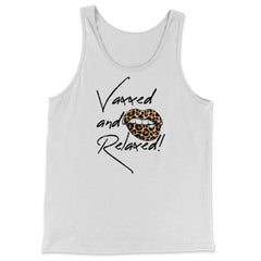 Vaxxed and Relaxed Summer 2021 Hot Leopard Lips print - Tank Top - White