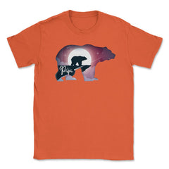 Papa Bear Moonlight T-Shirt Father's Day Tee Gift Unisex T-Shirt - Orange