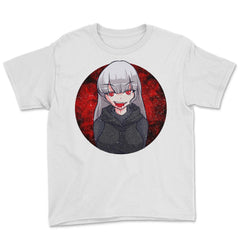 Anime Vampire Girl Halloween Design Gift design Youth Tee - White