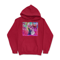 K-POP Lover for Korean music Fans graphic Hoodie - Red