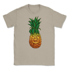 Jack o' lantern Tropical Pineapple Halloween T Shirt  Unisex T-Shirt - Cream