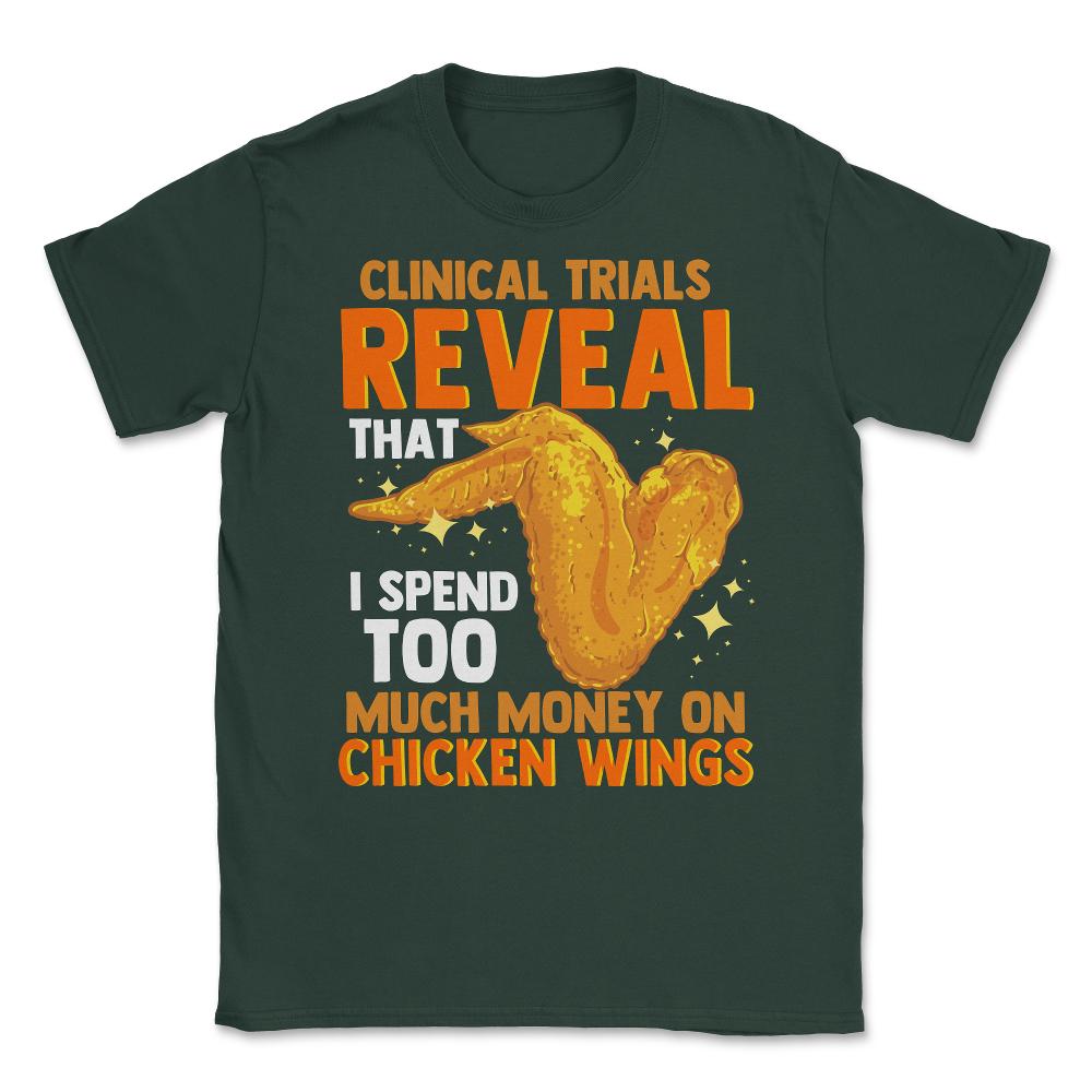 Chicken Wings Clinical Trials Reveal For Foodies Hilarious design - Forest Green