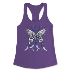 Butterfly Dreamcatcher Boho Mystical Esoteric Art print Women's - Purple