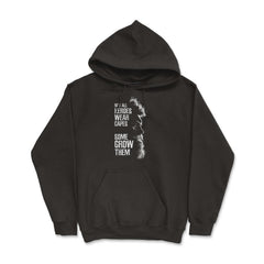 Not All Heroes Wear Capes Some Grow Them Beard design - Hoodie - Black