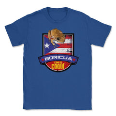 Boricua como el Coquí & Puerto Rico Flag T-Shirt  Unisex T-Shirt - Royal Blue