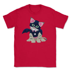 Lovely Kitten Cosplay Halloween Shirt Unisex T-Shirt - Red