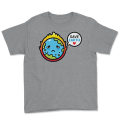 Earth Day Mascot Save Earth Gift for Earth Day product Youth Tee - Grey Heather