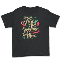 First Time Mom Youth Tee - Black
