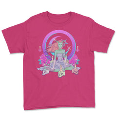 Pastel Goth Anime Diva Halloween Gift design Youth Tee - Heliconia