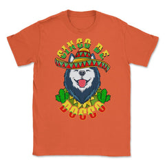 Cinco de Doggo Funny Siberian Husky Dog for Cinco de Mayo graphic - Orange