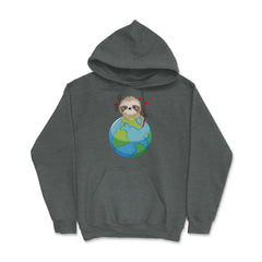 Love the Earth Sloth Earth Day Funny Cute Gift for Earth Day design - Dark Grey Heather
