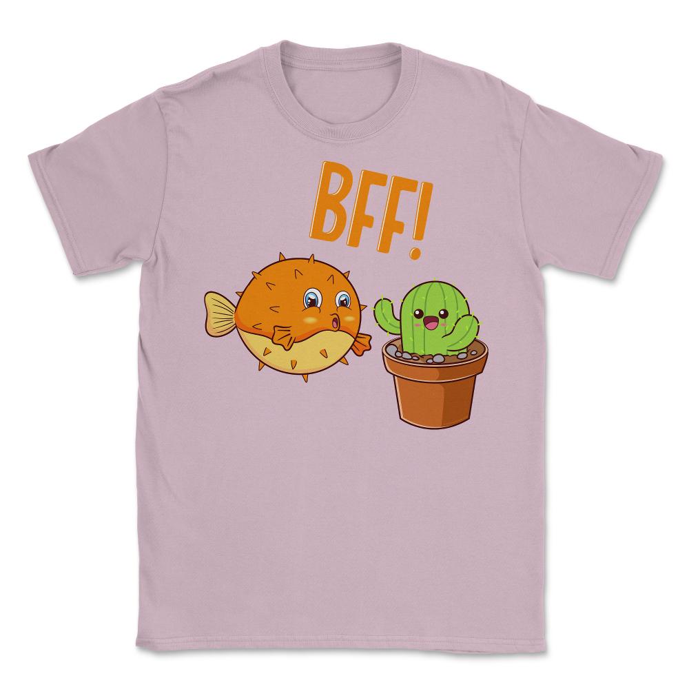 Cactus & Puffer Fish BFF! Funny Bestie Kawaii Friends product Unisex - Light Pink